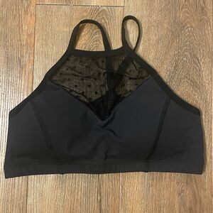 Beyond Yoga High-neck Polka Dot Sports Bra